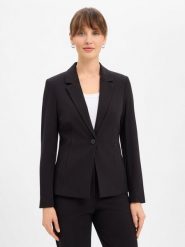 Comma bluza w stylu marynarki Kobiety Sztuczne włókno czarny, 34. Czarne bluzy comma, s, bez wzorów, z włókna, klasyczne, bez ramiączek, bez kaptura. Za 649.95 zł.