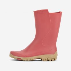 Kalosze damskie Solognac 100. Brązowe kalosze SOLOGNAC, bez wzorów, bez zapięcia. Za 69.99 zł.