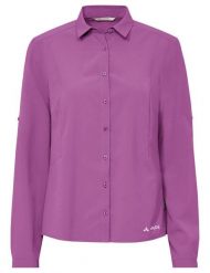 Koszula podróżnicza damska Vaude Rosemoor LS Shirt IV. Czerwone koszule Vaude, s, bez wzorów, z materiału, bez kołnierzyka, bez ramiączek. Za 302.49 zł.