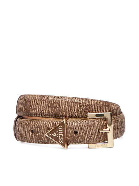 Guess Pasek Damski BW9291 P5425 Brązowy. Brązowe paski Guess, z aplikacjami, ze skóry. Za 169.99 zł.
