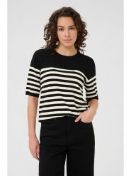 Kaffe Sweter w kolorze czarno-kremowym rozmiar: XS. Brązowe swetry Kaffe, xs, bez wzorów, bez ramiączek. Za 60.99 zł.