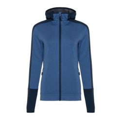 Bluza damska CMP Fix Hood. Niebieskie bluzy CMP, xs, bez wzorów, bez ramiączek, bez kaptura. Za 239.99 zł.