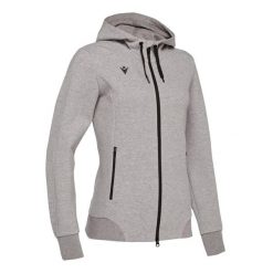 Damska bluza z kapturem zapinana na zamek Macron lyre. Szare bluzy z kapturem Macron, m, bez wzorów, z dżerseju, z kapturem. Za 339.30 zł.