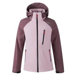 Kurtka przeciwdeszczowa damska Weather Report AWG Camelia W-PRO 15000. Czerwone kurtki przeciwdeszczowe Weather Report, bez wzorów, bez kaptura, trekkingowe. Za 399.99 zł.