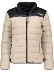 Geographical Norway Kurtka pikowana "Atikoclerc" w kolorze beżowym rozmiar: XL. Brązowe kurtki Geographical Norway, xl, bez wzorów, bez kaptura. Za 167.28 zł.