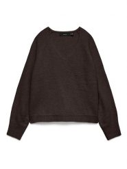 Vero Moda Sweter w kolorze brązowym rozmiar: S. Brązowe swetry Vero Moda, s, bez wzorów, z materiału, bez ramiączek. Za 78.99 zł.