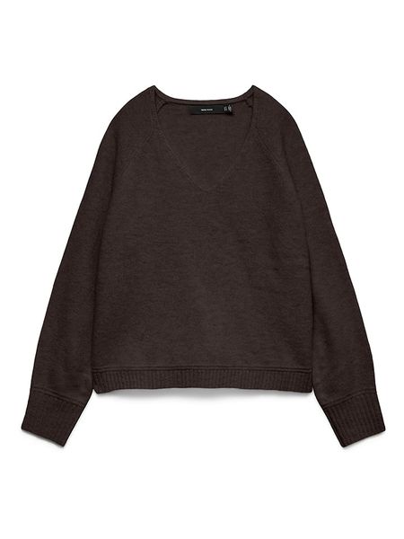 Vero Moda Sweter w kolorze brązowym rozmiar: S. Brązowe swetry Vero Moda, s, bez wzorów, z materiału, bez ramiączek. Za 78.99 zł.