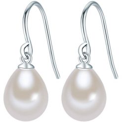 Valero Pearls Kolczyki wiszące z perłą srebro wysokiej próby Perła hodowlana słodkowodna srebrny 1 ct Damski. Szare kolczyki Valero Pearls, z perłą, srebrne. Za 359.99 zł.