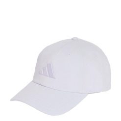 Czapka DAD CAP TONAL LOGO. Fioletowe czapki z daszkiem adidas, bez wzorów, z bawełny, klasyczne. Za 109.00 zł.