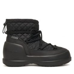 Śniegowce Moon Boot. Czarne śniegowce Moon Boot, bez wzorów, bez zapięcia. Za 899.99 zł.