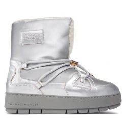 Śniegowce Tommy Hilfiger. Szare śniegowce Tommy Hilfiger, bez wzorów, bez zapięcia. Za 869.99 zł.