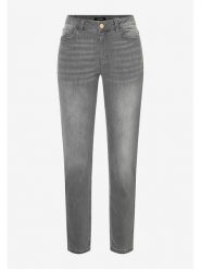 More & More Dżinsy - Slim fit - w kolorze szarym rozmiar: 38. Szare jeansy More & More, z aplikacjami, ze skóry, klasyczne. Za 147.91 zł.