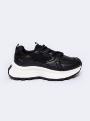 Sneakersy damskie czarne NN274A106 906. Czarne buty sportowe lifestyle BIG STAR, bez wzorów, sportowe, bez zapięcia. Za 179.99 zł.
