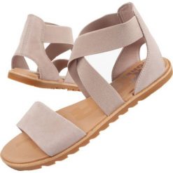 Sandały Sorel Ella Ii Sandal W NL4051-649 różowe. Czerwone sandały INNA MARKA, bez wzorów, z gumy, bez obcasa, bez zapięcia. Za 307.39 zł.