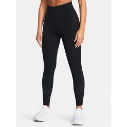 Legginsy do biegania damskie Under Armou Launch Elite. Czarne legginsy Under Armour, bez wzorów, sportowe. Za 309.99 zł.