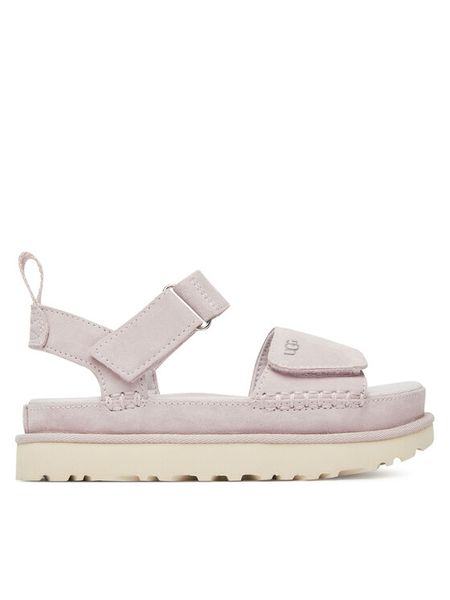 Ugg Sandały W Goldenstar 1136783 Fioletowy. Fioletowe sandały UGG, bez wzorów, ze skóry, bez obcasa, na płaskiej podeszwie, bez zapięcia. Za 599.99 zł.