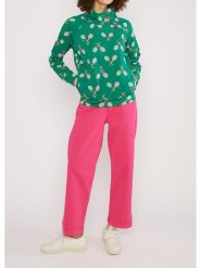 Blutsgeschwister Bluza "Oh So Nettkiss" w kolorze zielonym rozmiar: XS. Zielone bluzy Blutsgeschwister, xs, bez wzorów, z bawełny, bez kaptura. Za 132.05 zł.