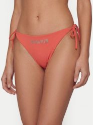 Calvin Klein Swimwear Dół od bikini LV00Q61220 Różowy. Czerwone bikini Calvin Klein Swimwear, bez wzorów, z syntetyku. Za 189.99 zł.