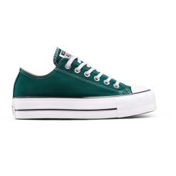 Buty sportowe Converse Chuck Taylor As Lift. Zielone buty treningowe Converse, bez wzorów, bez zapięcia, na fitness i siłownię. Za 490.00 zł.