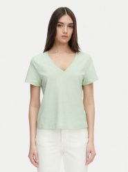 Tommy Hilfiger T-Shirt WW0WW48704 Zielony jasny Regular Fit. Zielone t-shirty Tommy Hilfiger, l, bez wzorów, z bawełny, bez kołnierzyka, bez ramiączek. Za 249.99 zł.