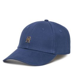 Czapka z daszkiem Tommy Hilfiger. Niebieskie czapki z daszkiem Tommy Hilfiger, bez wzorów. Za 219.99 zł.