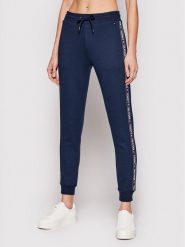 Tommy Hilfiger Spodnie dresowe UW0UW00564 Granatowy Regular Fit. Niebieskie spodnie dresowe Tommy Hilfiger, bez wzorów, z bawełny. Za 219.99 zł.