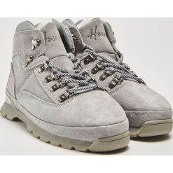 Skórzane buty trekkingowe - Szary. Buty trekkingowe marki House. W wyprzedaży za 139.99 zł.