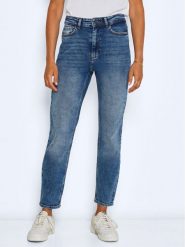 Noisy May Jeansy Moni 27022745 Niebieski Straight Fit. Niebieskie jeansy Noisy May, bez wzorów, z bawełny. Za 109.99 zł.