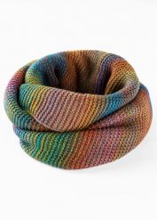 Szal-komin z efektowną nicią. Czerwone szaliki i kominy bonprix, bez wzorów, eleganckie. Za 67.99 zł.