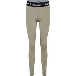 Damskie legginsy Hummel Pulse. Szare legginsy Hummel, bez wzorów, z materiału, sportowe. Za 185.50 zł.
