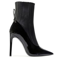 Botki Eva Longoria. Czarne botki Eva Longoria, bez wzorów, bez obcasa, na szpilce, bez zapięcia. Za 579.99 zł.