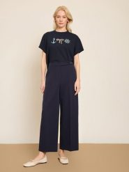 BGN Spodnie w kolorze granatowym rozmiar: 34. Niebieskie spodnie materiałowe BGN, bez wzorów, z materiału. Za 121.99 zł.