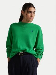 Polo Ralph Lauren Bluza 211935582013 Zielony Regular Fit. Zielone bluzy Polo Ralph Lauren, xs, bez wzorów, z bawełny, bez kaptura. Za 499.99 zł.