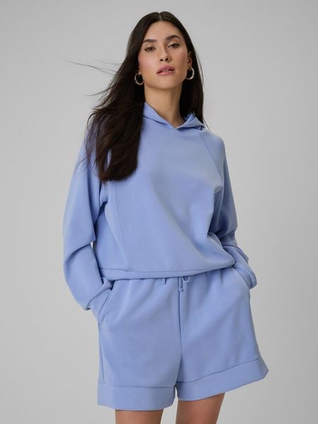 4F Bluza dresowa regular z kapturem damska - granatowa XXL. Niebieskie bluzy 4f, uniwersalny, bez wzorów, z dresówki, klasyczne, bez ramiączek, z kapturem. Za 199.99 zł.