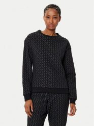 Armani Exchange Bluza 8NYMLG YJE5Z 1200 Czarny Regular Fit. Czarne bluzy Armani Exchange, m, bez wzorów, z syntetyku, bez kaptura. Za 309.99 zł.