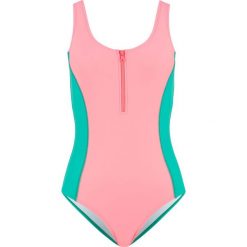 Kostium kąpielowy bonprix różowo-zielony. Stroje jednoczęściowe marki 4f. Za 59.99 zł.