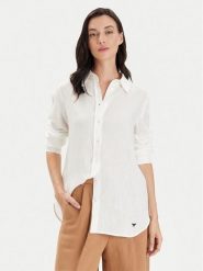 Weekend Max Mara Koszula Werner 2415111042 Biały Regular Fit. Białe koszule Weekend Max Mara, bez wzorów, ze lnu, bez kołnierzyka, bez ramiączek. Za 679.99 zł.