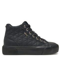 Trampki Big Star Shoes. Czarne trampki BIG STAR SHOES, bez wzorów, retro, bez zapięcia. Za 99.99 zł.