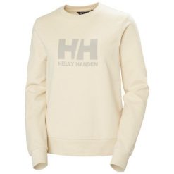 Kobieca bluza z okrągłym dekoltem Helly Hansen Logo 2.0. Białe bluzy bez kaptura Helly Hansen, bez wzorów, bez kaptura. Za 340.45 zł.
