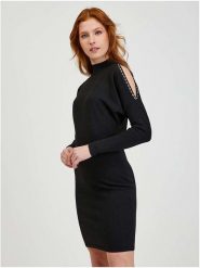 Orsay Sukienka w kolorze czarnym rozmiar: M. Czarne sukienki Orsay, m, bez wzorów, bez kołnierzyka, bez ramiączek, mini. Za 103.65 zł.