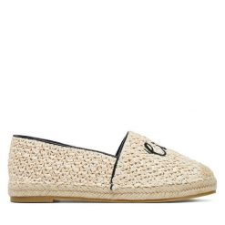 Espadryle DeeZee. Brązowe espadryle DeeZee, bez wzorów, bez obcasa. Za 119.99 zł.