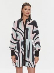 Silvian Heach Sukienka koszulowa Mini GPP24333VE Kolorowy Regular Fit. Sukienki Silvian Heach, bez wzorów, z syntetyku, bez kołnierzyka, bez ramiączek, mini, koszulowe. Za 299.99 zł.