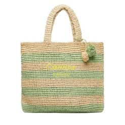 Torebka Liu Jo. Zielone shopper bag Liu Jo, bez wzorów, bez dodatków. Za 379.99 zł.