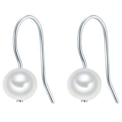 Valero Pearls Kolczyki wiszące srebrne srebro wysokiej próby Perła hodowlana słodkowodna srebrny 1 ct Damski. Szare kolczyki Valero Pearls, z perłą, srebrne. Za 299.99 zł.