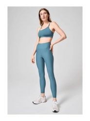 Legginsy Damskie Fitness Casall Z Wysokim Stanem. Niebieskie legginsy Casall, bez wzorów, z materiału, eleganckie, długie. Za 339.99 zł.