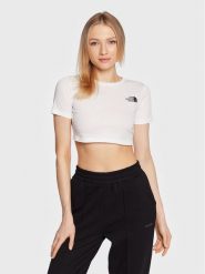 The North Face T-Shirt Simple Dome NF0A82EC Biały Regular Fit. Białe t-shirty The North Face, xl, bez wzorów, z bawełny, bez kołnierzyka, bez ramiączek. Za 69.99 zł.