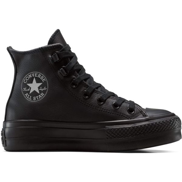 Buty sportowe Converse Chuck Taylor All Star Lift. Czarne buty treningowe Converse, bez wzorów, ze skóry, bez zapięcia, na fitness i siłownię. Za 690.00 zł.