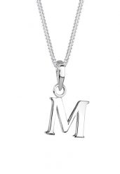 Elli Damska zawieszka z literą M w srebrze próby 925 Sterling Silver Naszyjniki 1 ct Damski. Szare naszyjniki Elli, z materiału, srebrne. Za 208.99 zł.