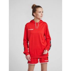 Bluza damska z kapturem Hummel hmlAUTHENTIC Poly. Szare bluzy Hummel, xs, bez wzorów, z dżerseju, klasyczne, bez ramiączek, z kapturem. Za 204.00 zł.
