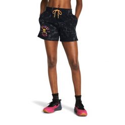 Spodenki treningowe damskie Under Armour Project Rock Underground Terry. Niebieskie szorty sportowe Under Armour, bez wzorów. Za 169.99 zł.